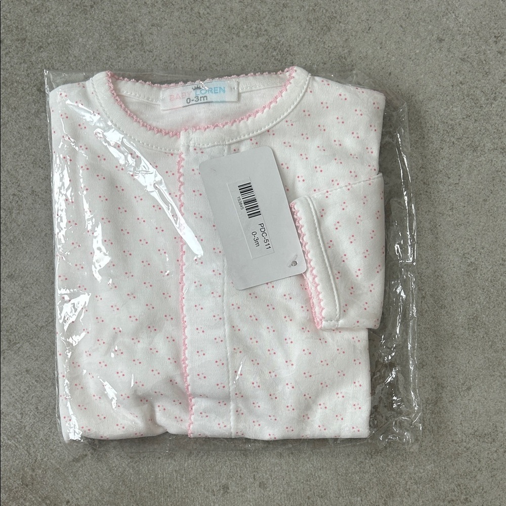 Pink and white sleeping gown
